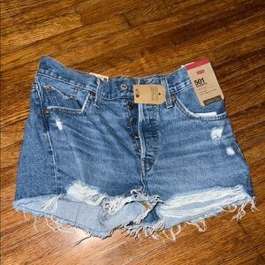 Levi's Blue Jean Shorts